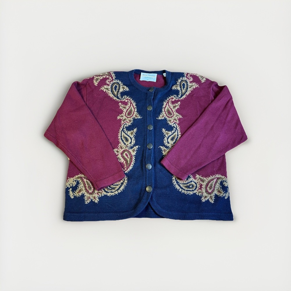 Marisa Christina Purple and Blue Cardigan